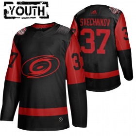 Carolina Hurricanes Andrei Svechnikov 37 Adidas 2021 Stadium Series Authentic Shirt - Kinderen